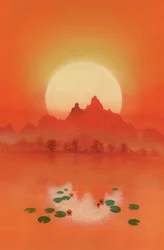 Sunrider (akryl na płótnie)